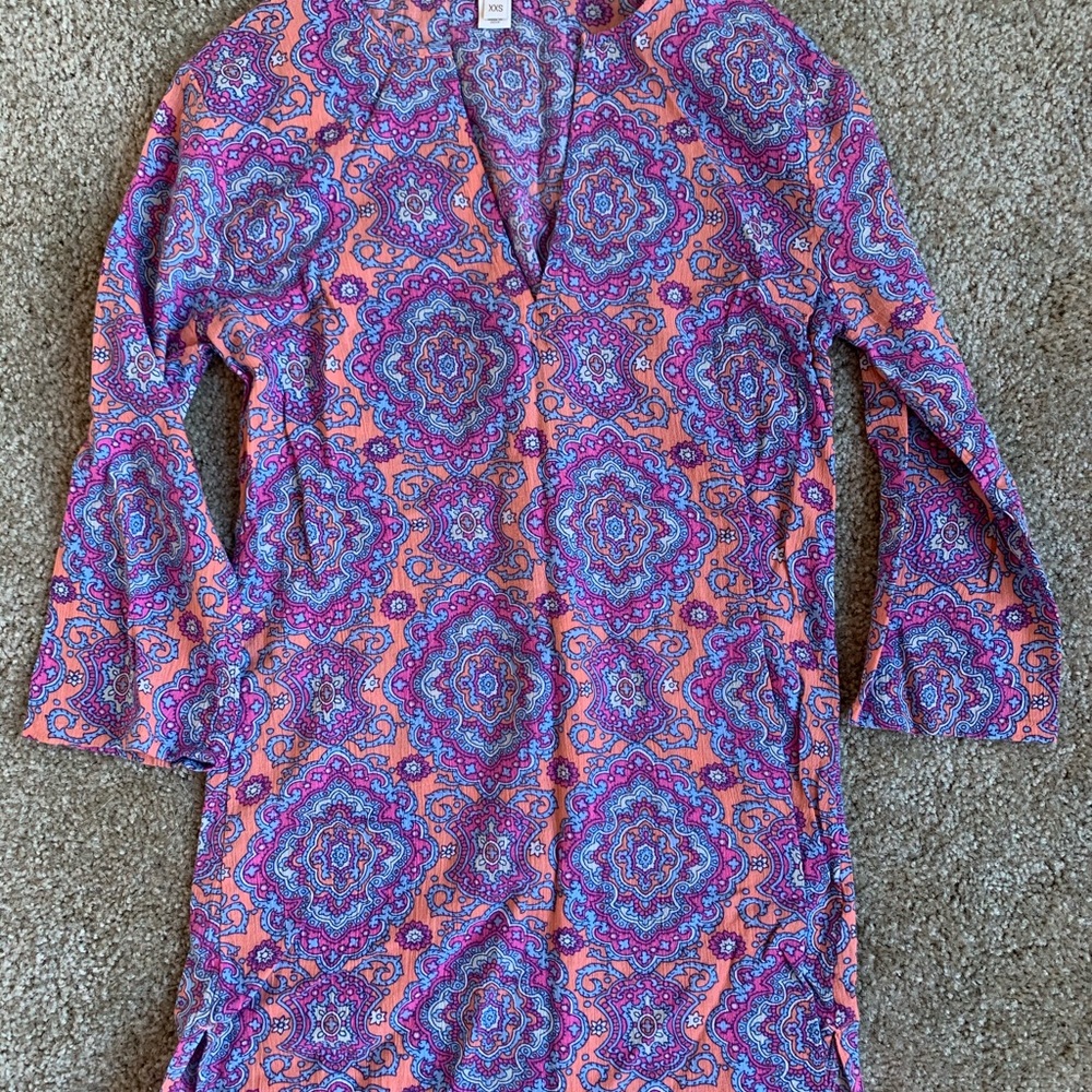 Colorful J. Crew v-neck tunic